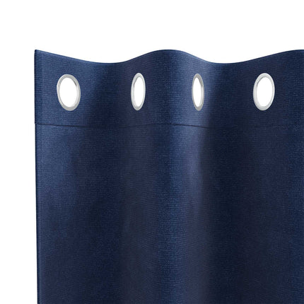 Mörkläggningsgardiner 2 pcs Mörkblå 140 x 225 cm Sammet