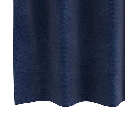 Mörkläggningsgardiner 2 pcs Mörkblå 140 x 245 cm Sammet