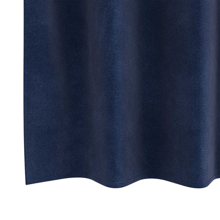 Mörkläggningsgardiner 2 pcs Mörkblå 140 x 260 cm Sammet