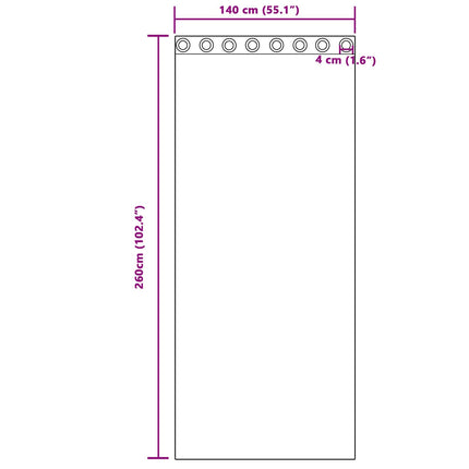 Mörkläggningsgardiner 2 pcs Mörkblå 140 x 260 cm Sammet
