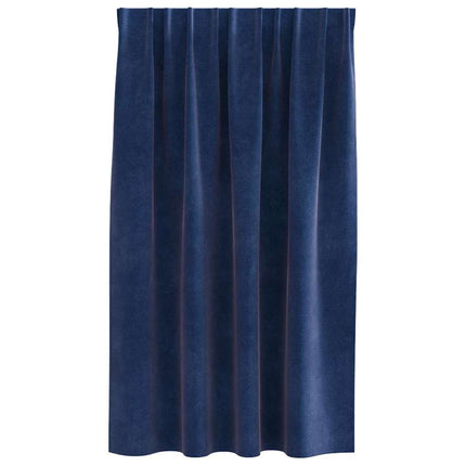 Mörkläggningsgardiner 2 pcs Mörkblå 140 x 140 cm Sammet