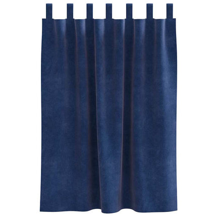 Mörkläggningsgardiner 2 pcs Mörkblå 140 x 140 cm Sammet