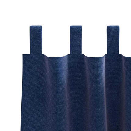 Mörkläggningsgardiner 2 pcs Mörkblå 140 x 260 cm Sammet