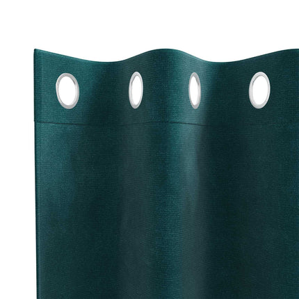 Mörkläggningsgardiner 2 pcs Mörkgrön 140 x 140 cm Sammet