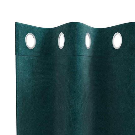 Mörkläggningsgardiner 2 pcs Mörkgrön 140 x 225 cm Sammet