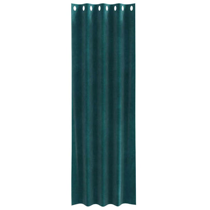 Mörkläggningsgardiner 2 st Mörkgrön 140 x 260 cm Sammet