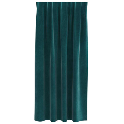 Mörkläggningsgardiner 2 pcs Mörkgrön 140 x 175 cm Sammet
