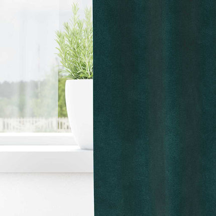 Mörkläggningsgardiner 2 pcs Mörkgrön 140 x 225 cm Sammet