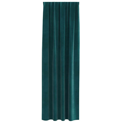 Mörkläggningsgardiner 2 pcs Mörkgrön 140 x 225 cm Sammet
