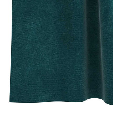 Mörkläggningsgardiner 2 pcs Mörkgrön 140 x 140 cm Sammet