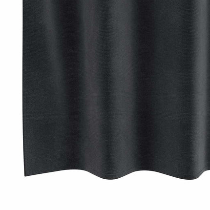 Mörkläggningsgardiner 2 pcs Mörkgrå 140 x 175 cm Sammet