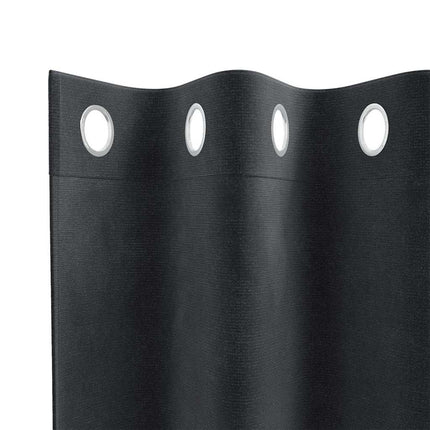 Mörkläggningsgardiner 2 st Mörkgrå 140 x 225 cm Sammet