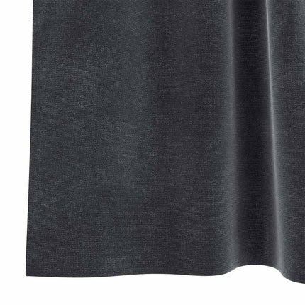 Mörkläggningsgardiner 2 pcs Mörkgrå 140 x 140 cm Sammet