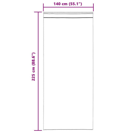 Mörkläggningsgardiner 2 pcs Mörkgrå 140 x 225 cm Sammet
