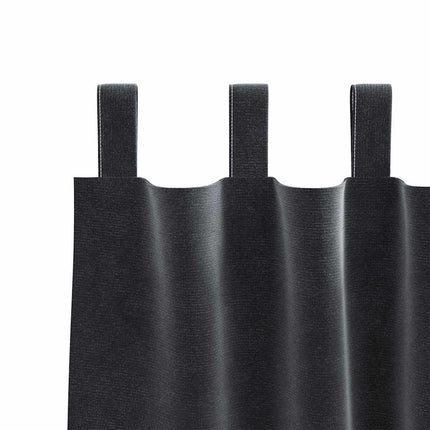 Mörkläggningsgardiner 2 pcs Mörkgrå 140 x 245 cm Sammet