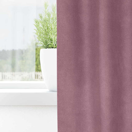 Mörkläggningsgardiner 2 pcs Mörkrosa 140 x 260 cm Sammet