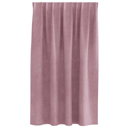 Mörkläggningsgardiner 2 pcs Mörkrosa 140 x 140 cm Sammet