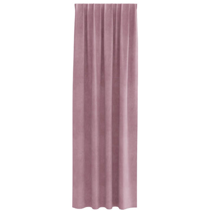 Mörkläggningsgardiner 2 st Mörkrosa 140 x 245 cm Sammet