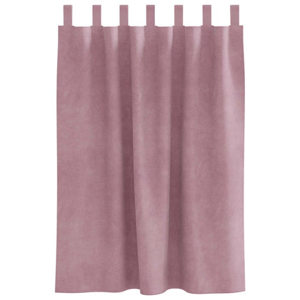 Mörkläggningsgardiner 2 pcs Mörkrosa 140 x 140 cm Sammet