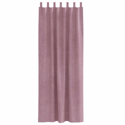 Mörkläggningsgardiner 2 pcs Mörkrosa 140 x 260 cm Sammet