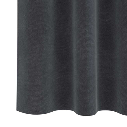 Mörkläggningsgardiner 2 pcs Ljusgrå 140 x 175 cm Sammet