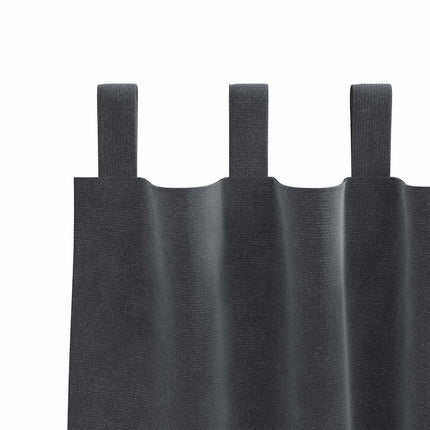 Mörkläggningsgardiner 2 pcs Ljusgrå 140 x 225 cm Sammet