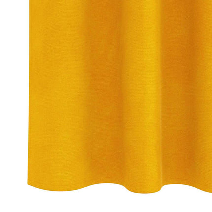 Mörkläggningsgardiner 2 pcs Senapsgul 140 x 225 cm Sammet