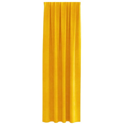 Mörkläggningsgardiner 2 pcs Senapsgul 140 x 260 cm Sammet