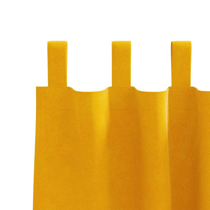 Mörkläggningsgardiner 2 pcs Senapsgul 140 x 260 cm Sammet
