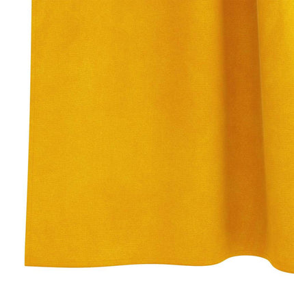 Mörkläggningsgardiner 2 pcs Senapsgul 140 x 260 cm Sammet