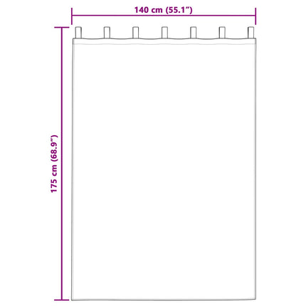 Mörkläggningsgardiner 2 pcs Ljusgrå 140 x 175 cm Sammet
