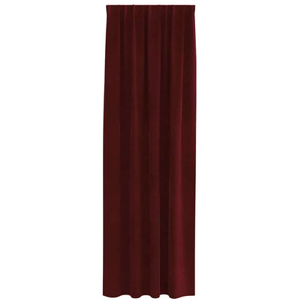 Mörkläggningsgardiner 2 pcs Vinröd 140 x 260 cm Sammet