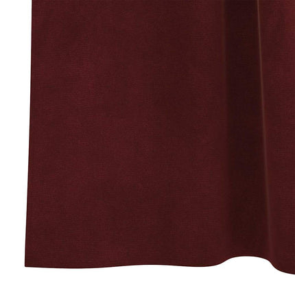 Mörkläggningsgardiner 2 st Vinröd 140 x 260 cm Sammet