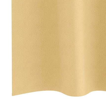 Mörkläggningsgardiner med Ringar 2 pcs Beige 260 x 140 cm