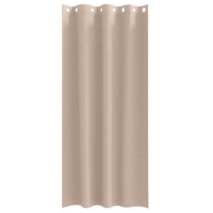 Mörkläggningsgardiner med Ringar 2 pcs Taupe 245 x 140 cm