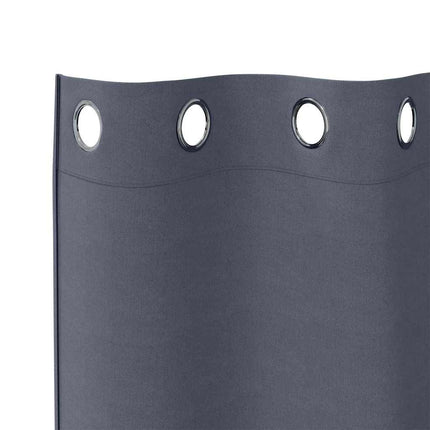 Mörkläggningsgardiner med Ringar 2 pcs Antracit 175 x 140 cm
