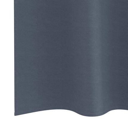 Mörkläggningsgardiner med Ringar 2 pcs Antracit 225 x 140 cm