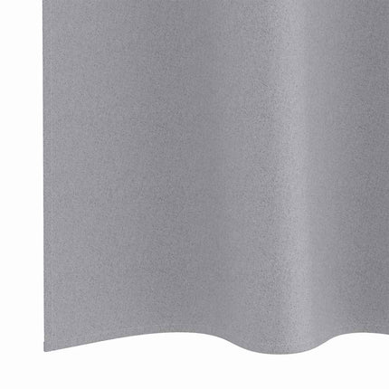 Mörkläggningsgardiner med Ringar 2 pcs Ljusgrå 245 x 140 cm