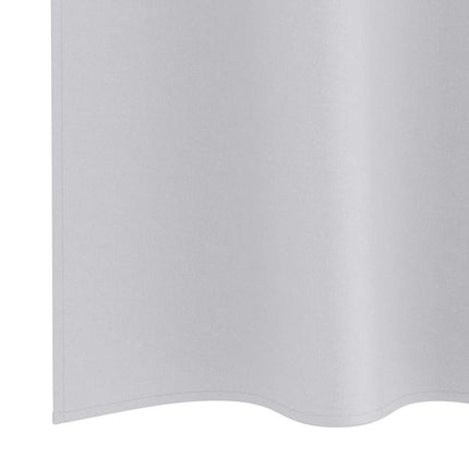 Mörkläggningsgardiner med Ringar 2 pcs Ljusgrå 175 x 140 cm