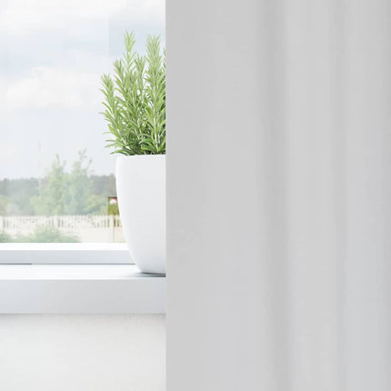 Mörkläggningsgardiner med Ringar 2 pcs Ljusgrå 225 x 140 cm