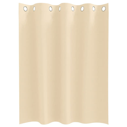 Mörkläggningsgardiner med Ringar 2 pcs Kräm 140 x 140 cm