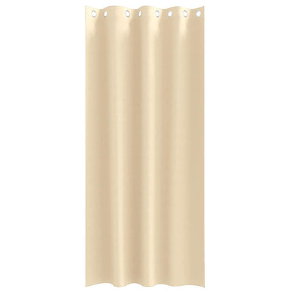 Mörkläggningsgardiner med Ringar 2 pcs Kräm 225 x 140 cm