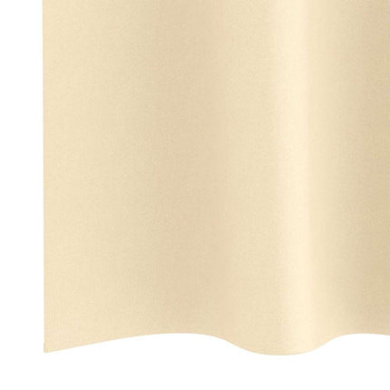Mörkläggningsgardiner med Ringar 2 pcs Kräm 245 x 140 cm