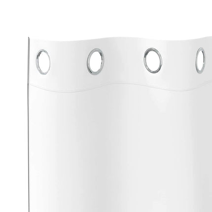 Mörkläggningsgardiner med Ringar 2 pcs Ren Vit 225 x 140 cm