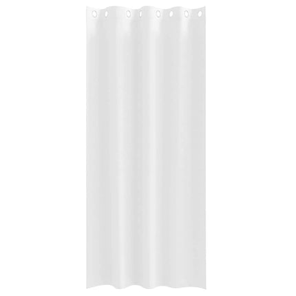 Mörkläggningsgardiner med Ringar 2 pcs Ren Vit 225 x 140 cm