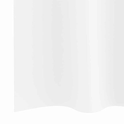 Mörkläggningsgardiner med Ringar 2 pcs Ren Vit 260 x 140 cm