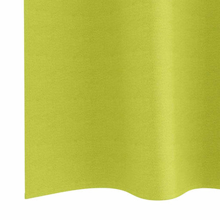Mörkläggningsgardiner med Ringar 2 pcs Grön 245 x 140 cm