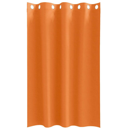 Mörkläggningsgardiner med Ringar 2 pcs Klart Orange