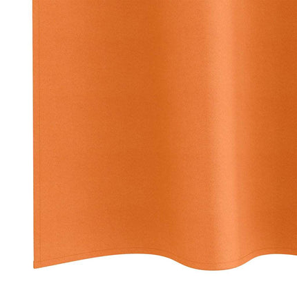 Mörkläggningsgardiner med Ringar 2 pcs Klart Orange