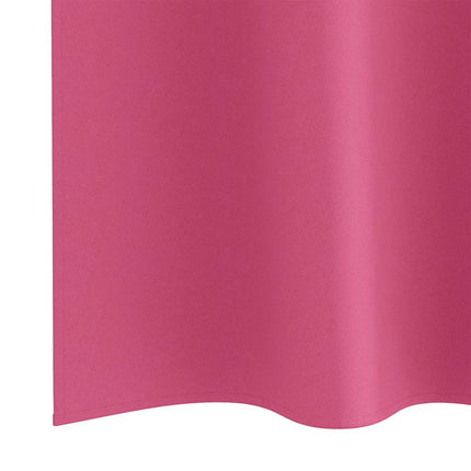Mörkläggningsgardiner med Ringar 2 pcs Klart Pink 260 x 140 cm